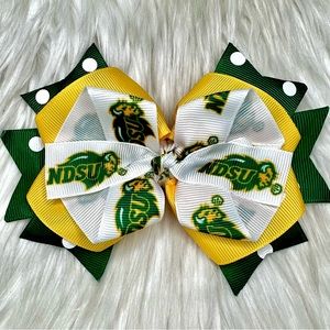 🎀 North Dakota State Thundering Herd Hair Bow Clip 🎀